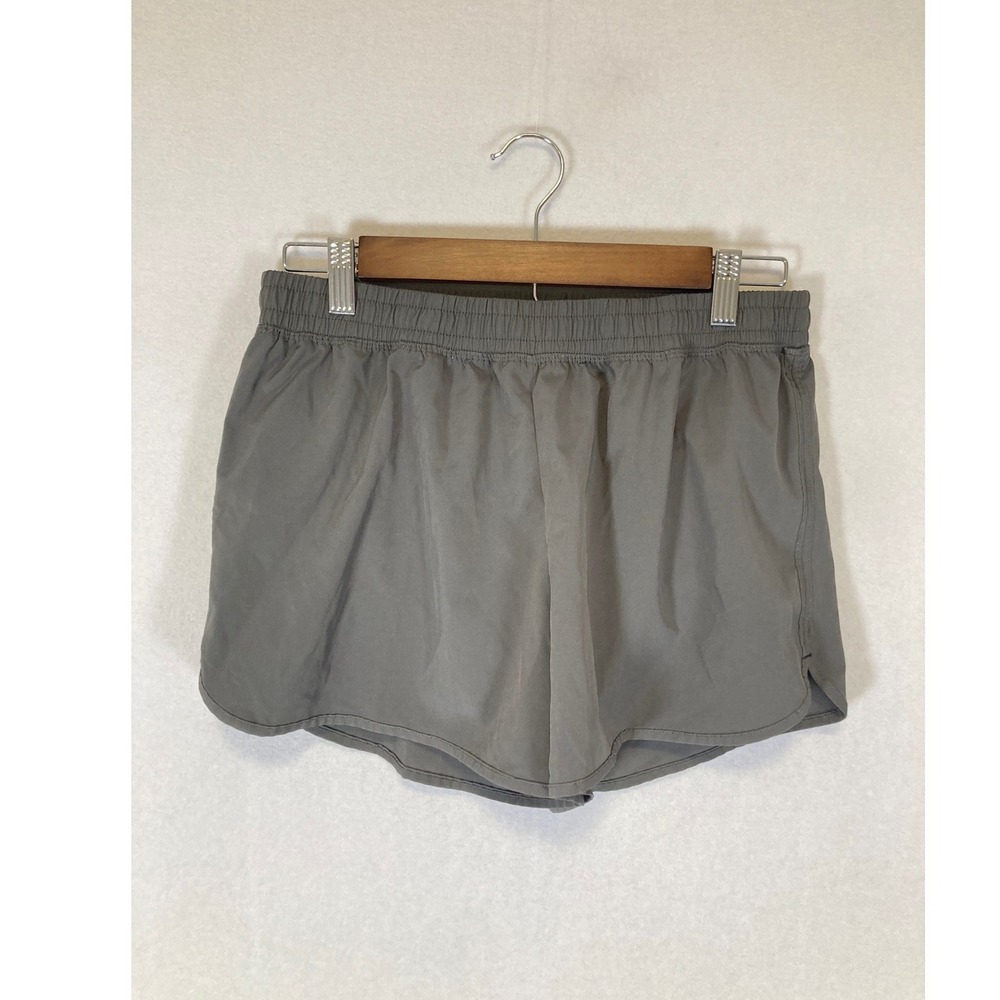 Activewear Champion Womens Medium Gray Running Shorts‎ Elastic Drawstring Liner